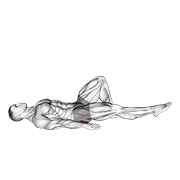 single leg bridge with outstretched leg dimostrazione dell’esercizio